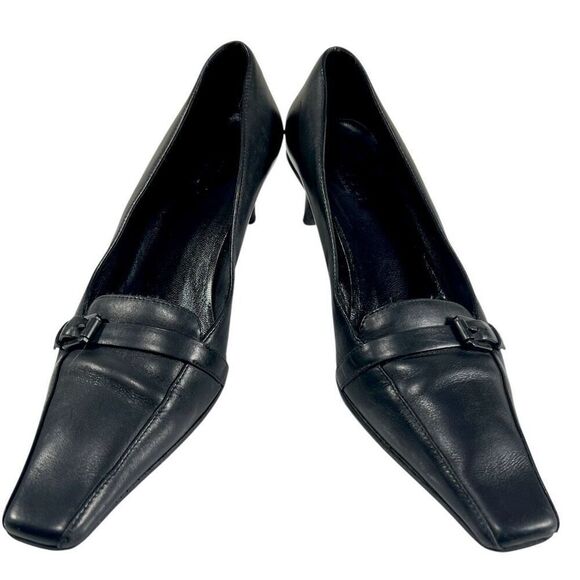 Gucci Black Leather US 7 w/ Serial# Slip-On Pumps Size 37C IT - Picture 11 of 12